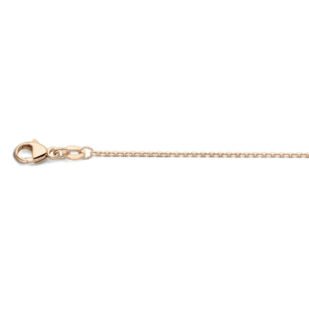 Halskette Anker diamantiert 1,1 mm 41 - 43 - 45 cm 18K Roségold
