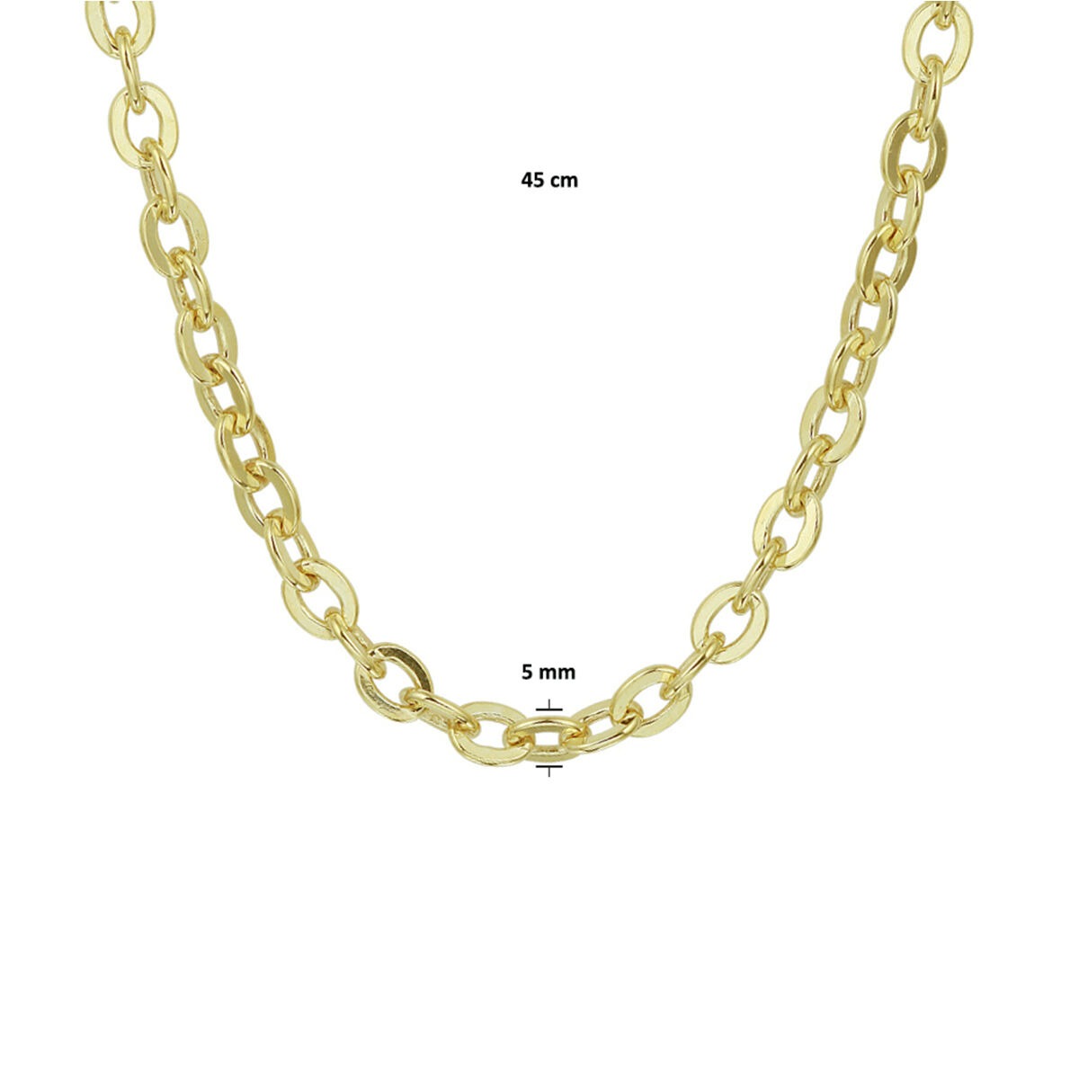 14 Karat Gelbgold Ankerkette