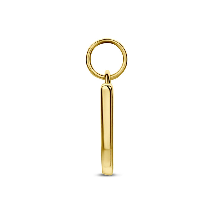 Verguld 925 zilveren letterhanger