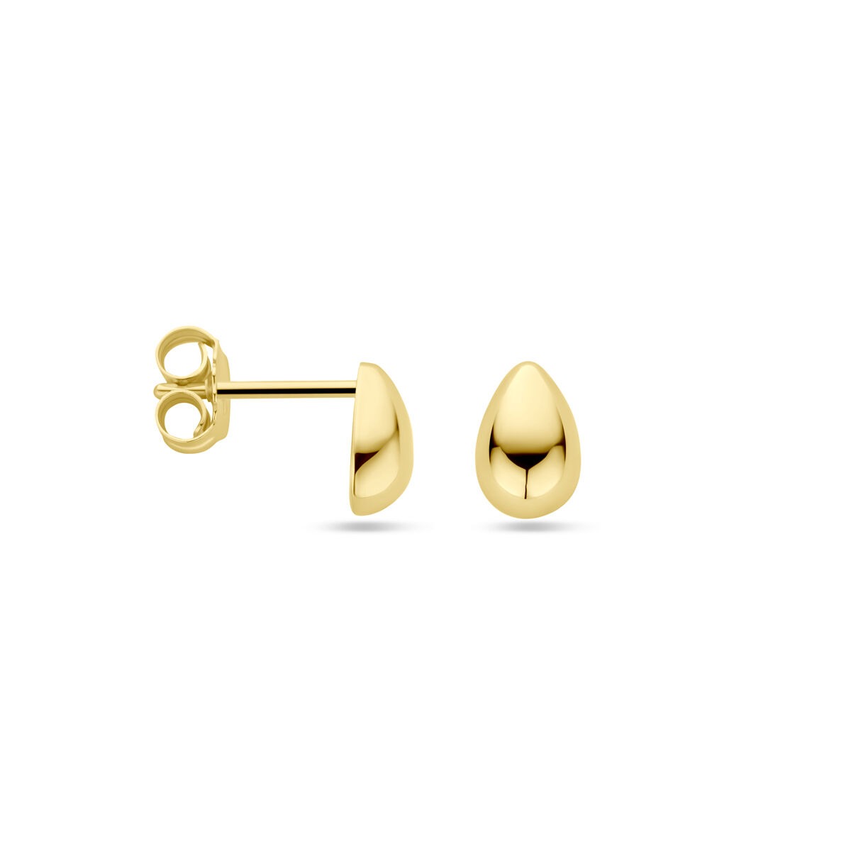 9 Karat Gelbgold-Ohrstecker Tropfen 7.5 x 5 mm