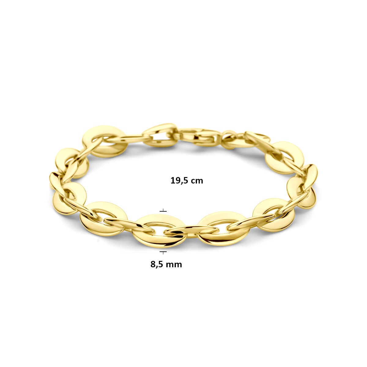 14k Gelbgold Ankerarmband für Damen