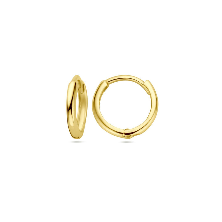 Ohrhänger 1,5 mm halbkreisförmiges Rohr aus 14-karätigem Gelbgold