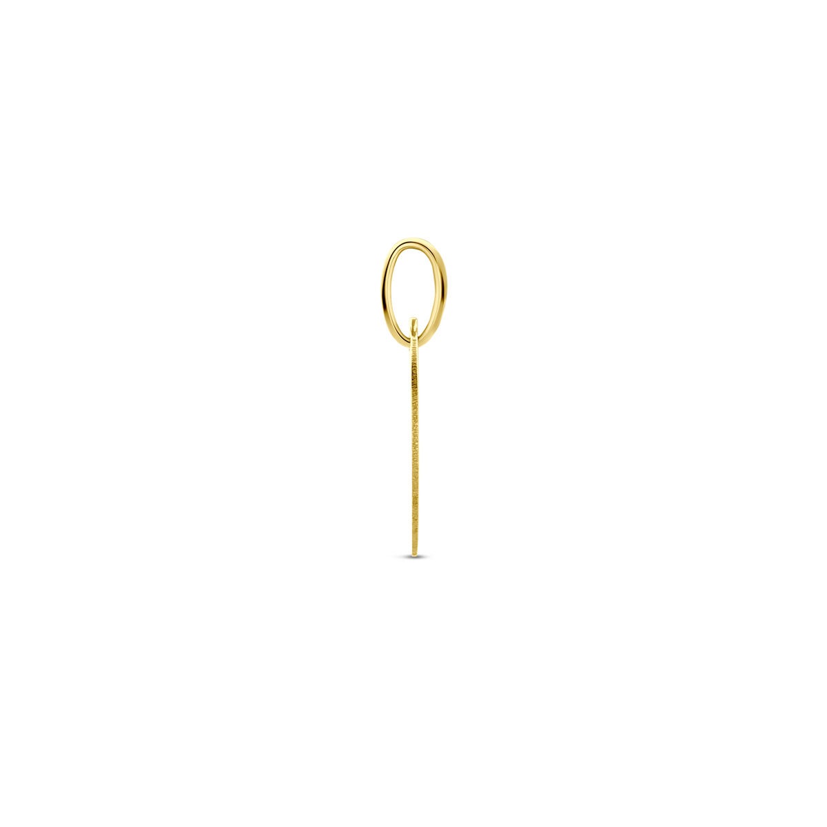 9k Gelbgold Gravur-Anhänger Rund – 18 mm