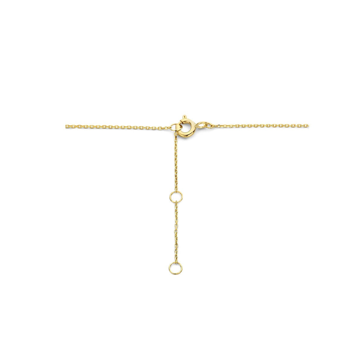 Goldene Klee-Halskette – 9 Karat Gelbgold, verstellbar 40–44 cm