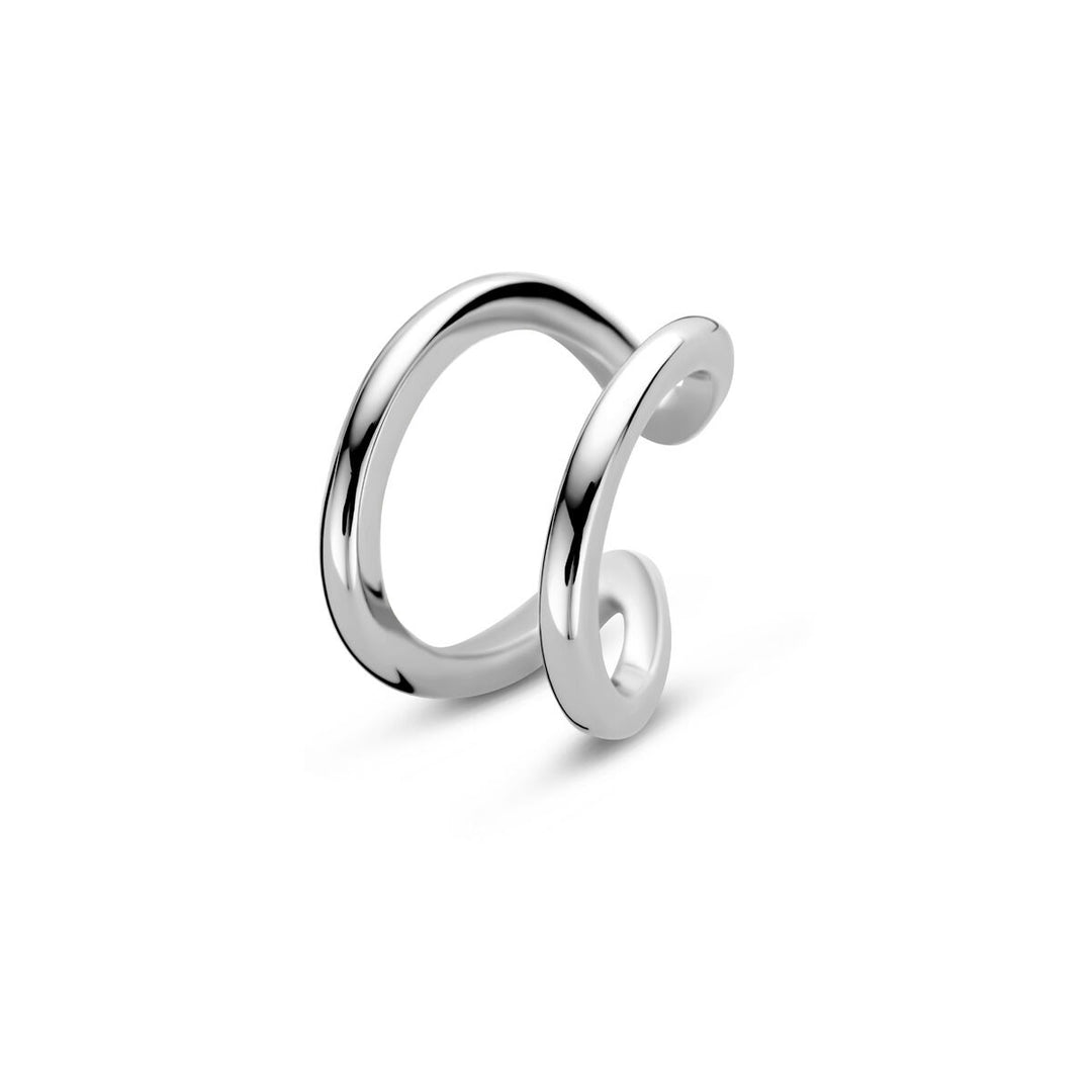 Gerhodineerd zilveren ear cuff dames