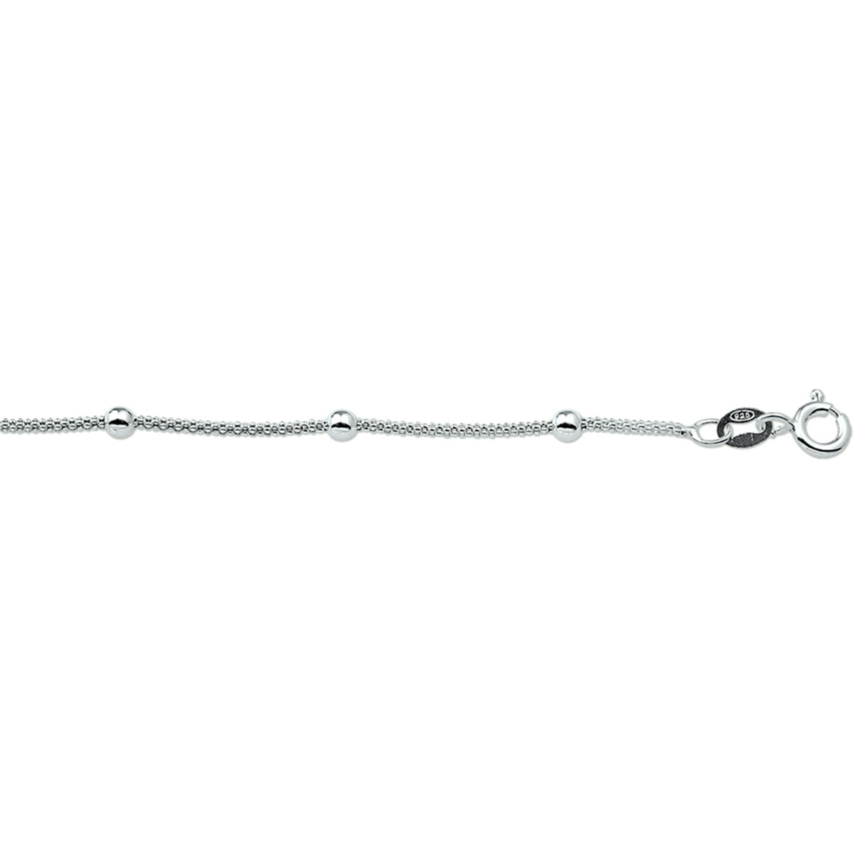 Silberarmband mit Kugelgliedern
