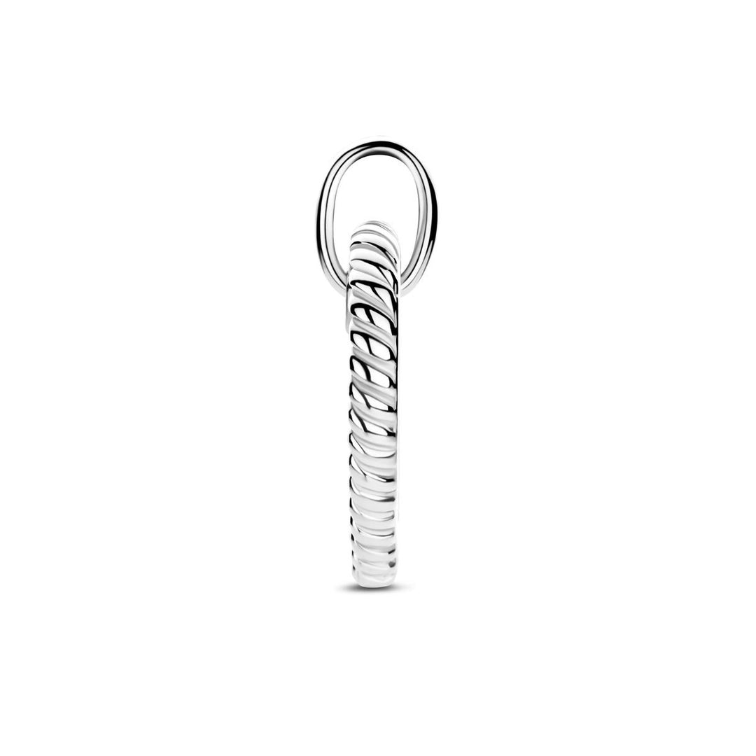 Zilveren hanger hartje met zirkonia – gerhodineerde dameshanger vol liefde en schittering