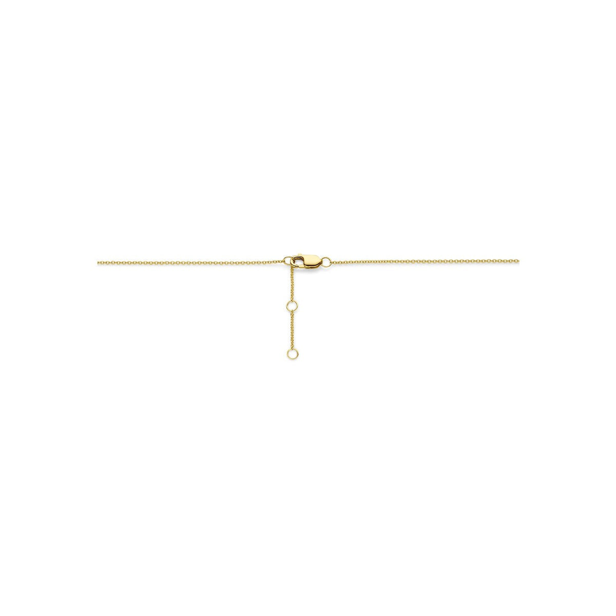 14k Gelbgold Y-Collier mit Diamant