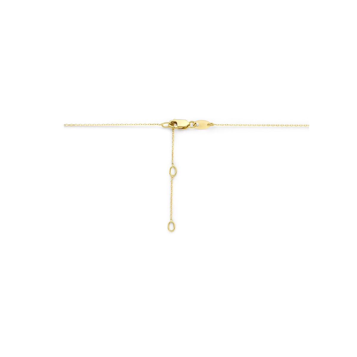 14k Gelbgoldkette mit blauem Topas – 41-45 cm
