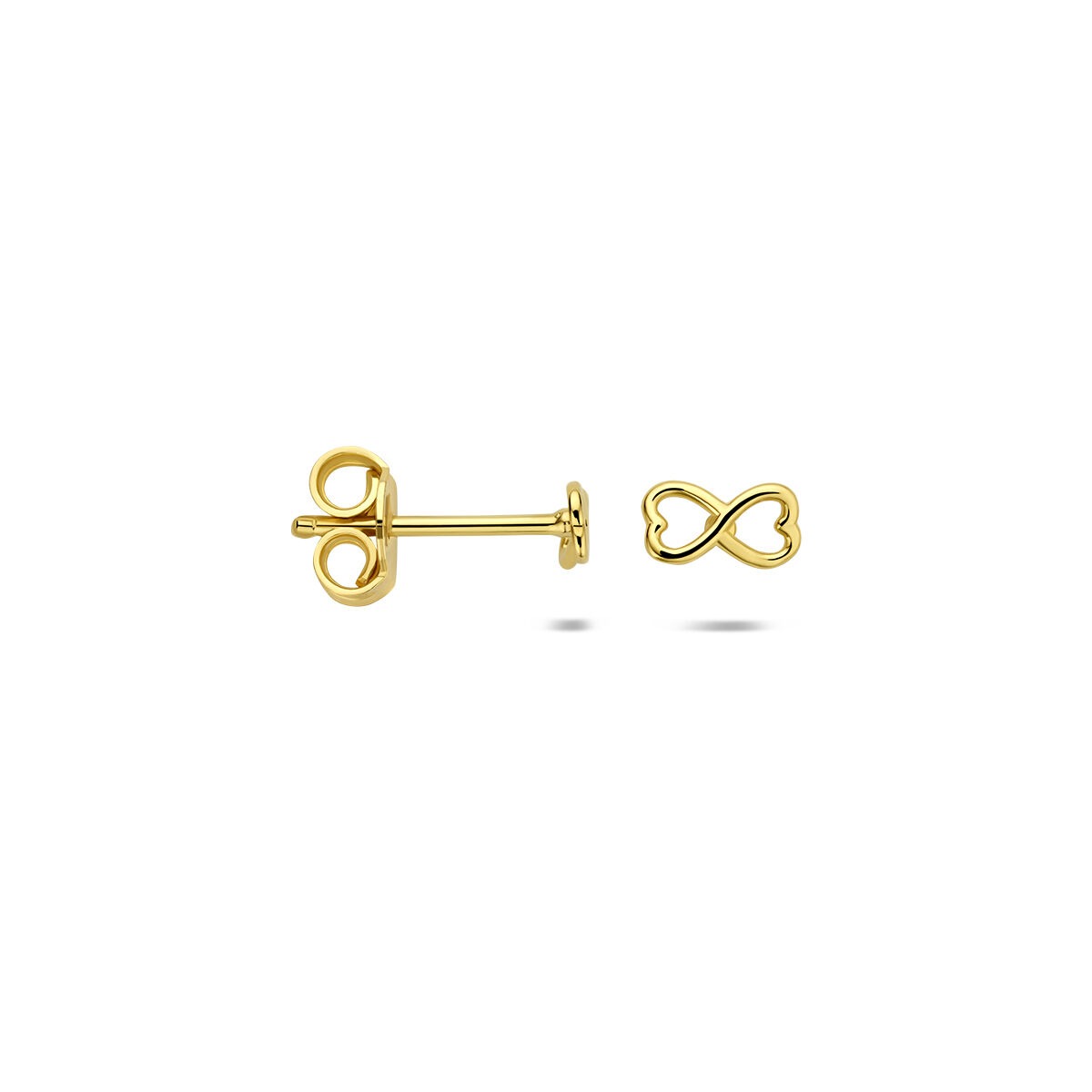 9k Gelbgold Ohrstecker in Herzform