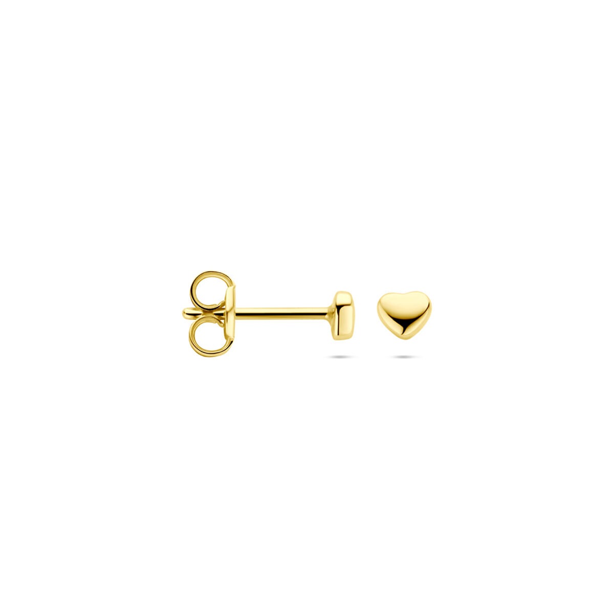 14K Goldherzohrstecker – 3 mm