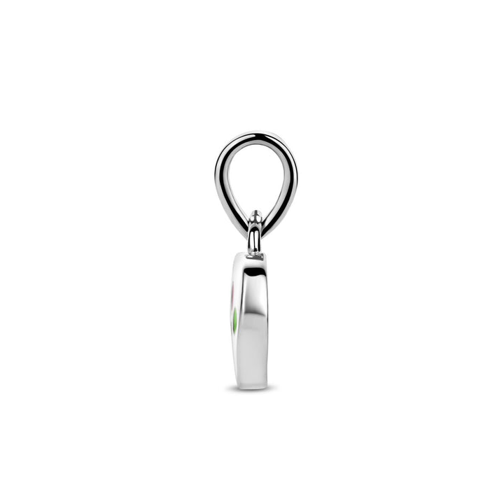 Zilveren kinder hanger hartje met hondenpoot – Zilveren Kinder Kettingen