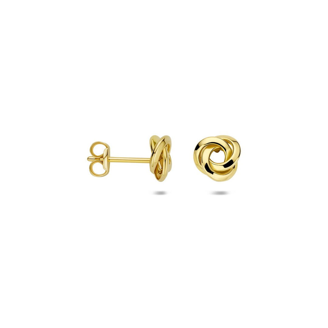 Ohrstecker Knopf 14K Gelbgold