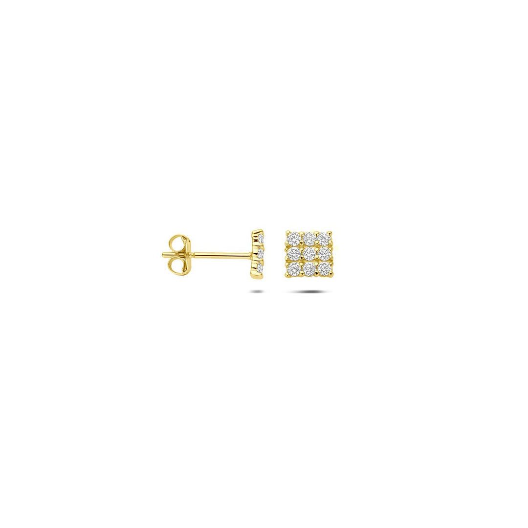 Ohrstecker Zirkonia 14K Gelbgold