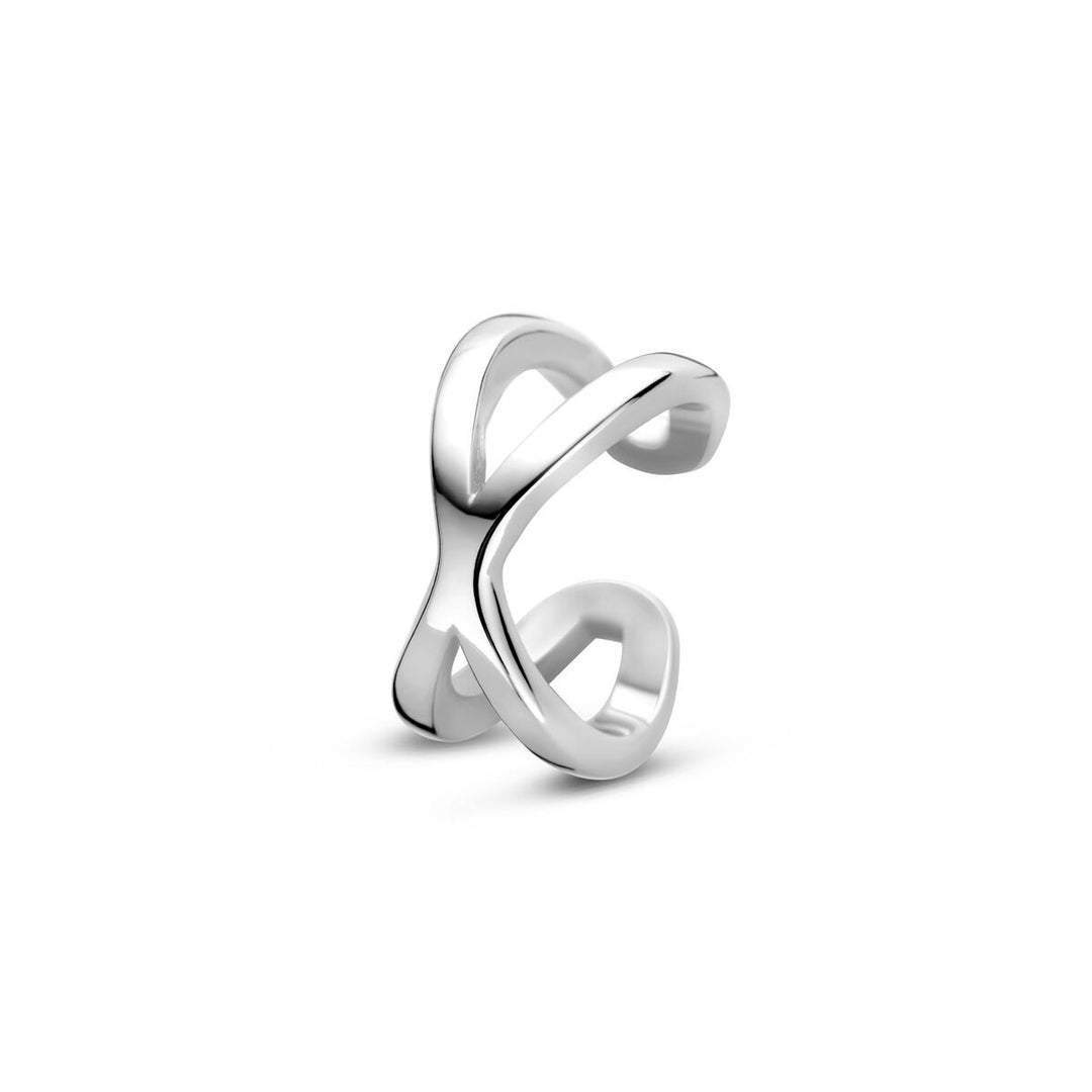 Zilveren ear cuff 925 gerhodineerd