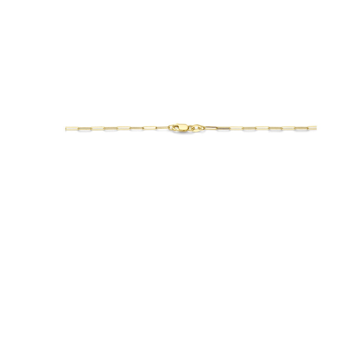 Goldkette ohne Anhänger 14k Paperclip Glieder Damen 1,8 mm 45 cm