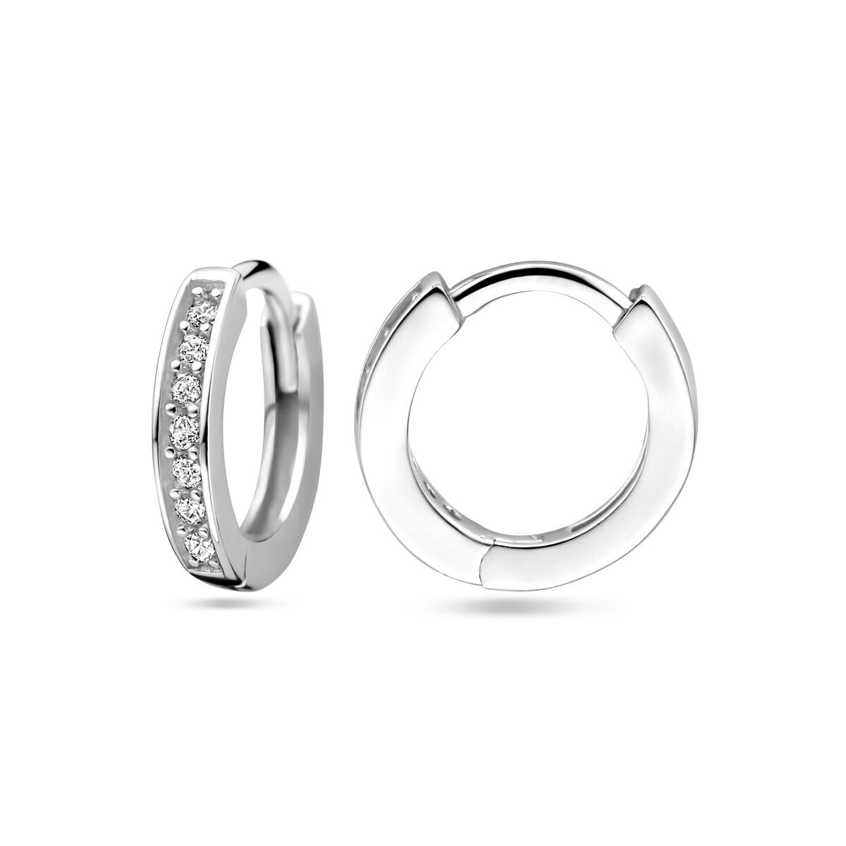 Ohrringe aus Sterlingsilber mit Zirkonia – rhodiniert 925