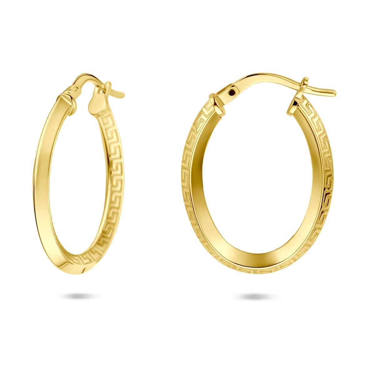 Goldene Ohrringe Damen – 14k Silgold mit Silberkern 2,5 mm
