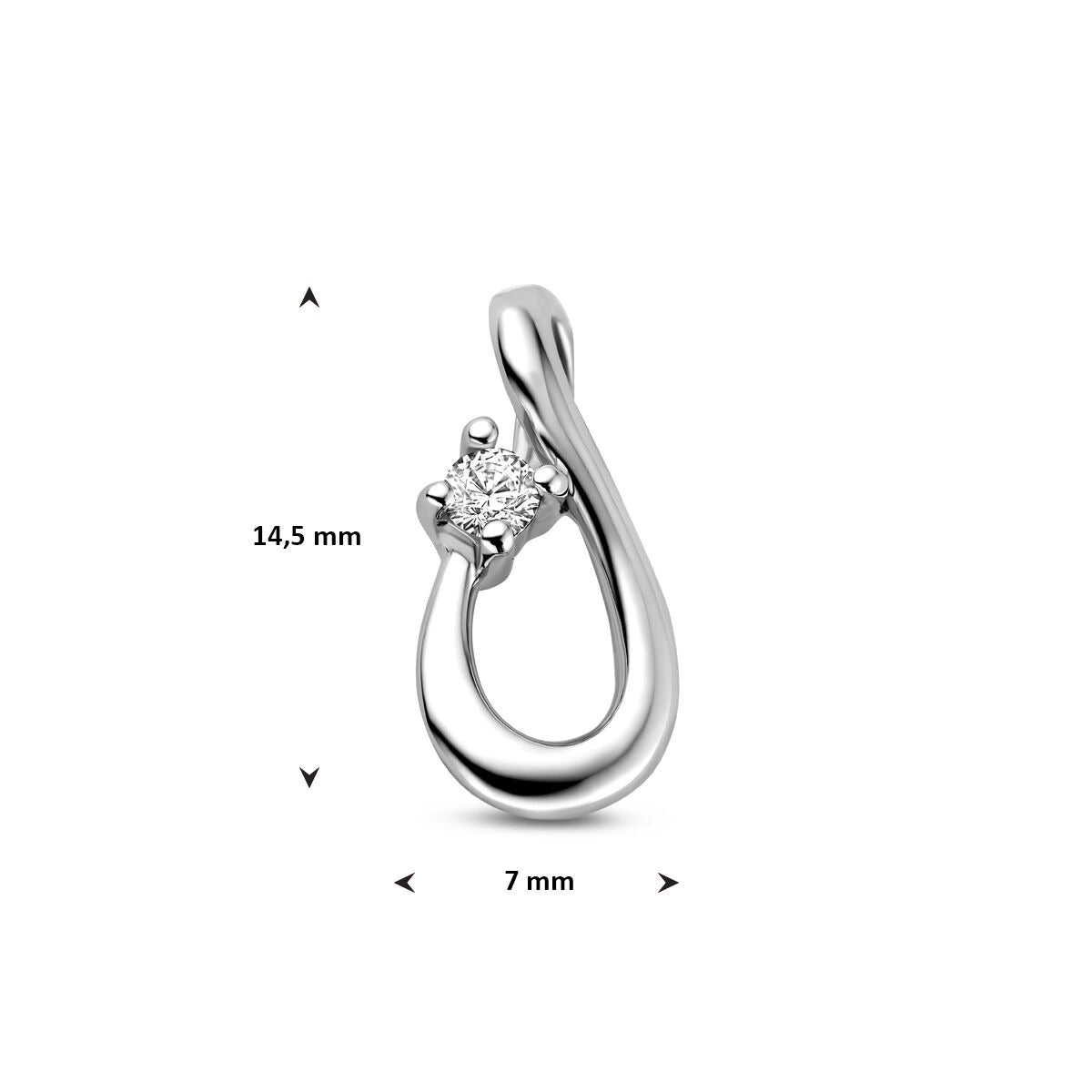 Silberanhänger Infinity mit Zirkonia – Symbol unendlicher Verbundenheit