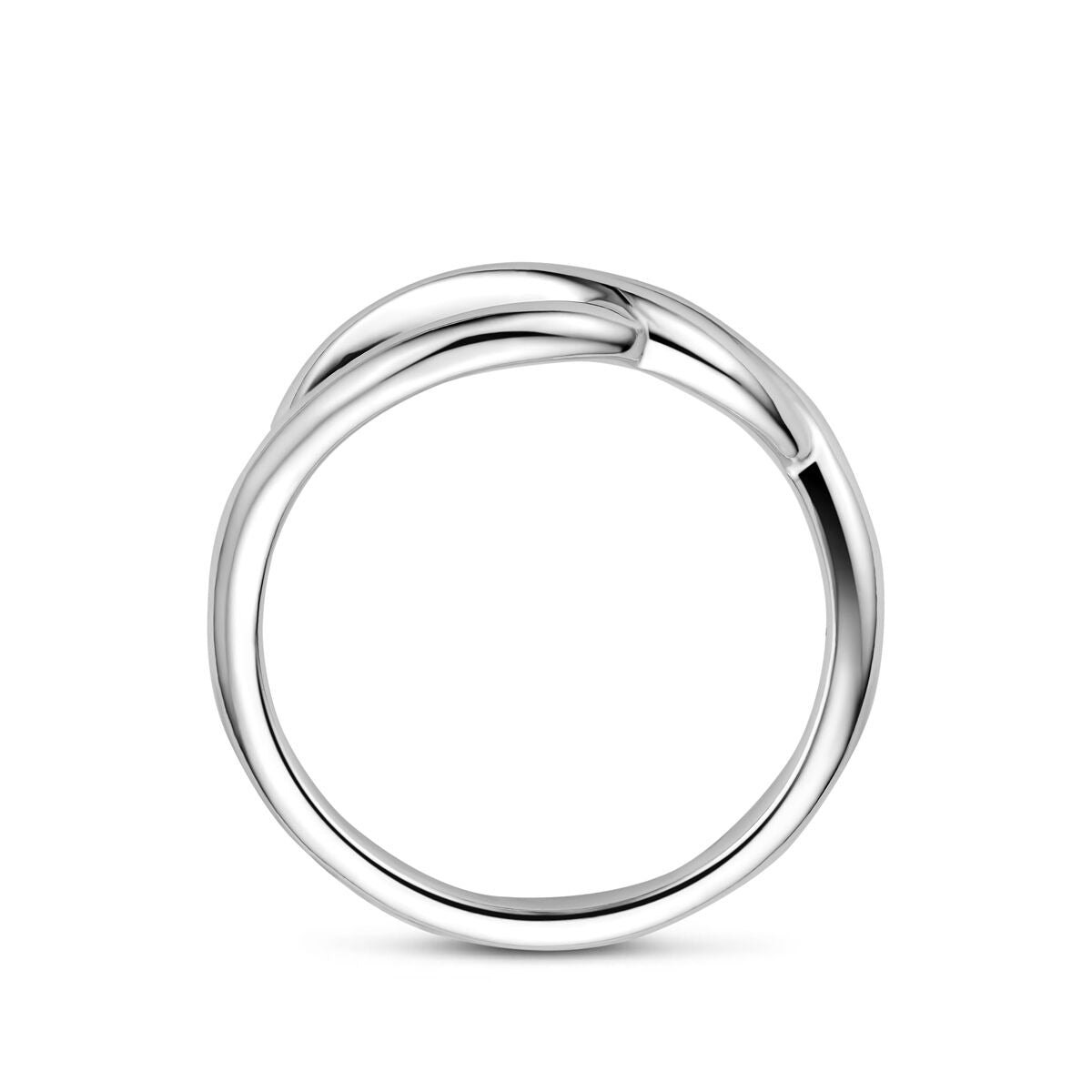 Rhodiniertes 925er Damenring aus Silber