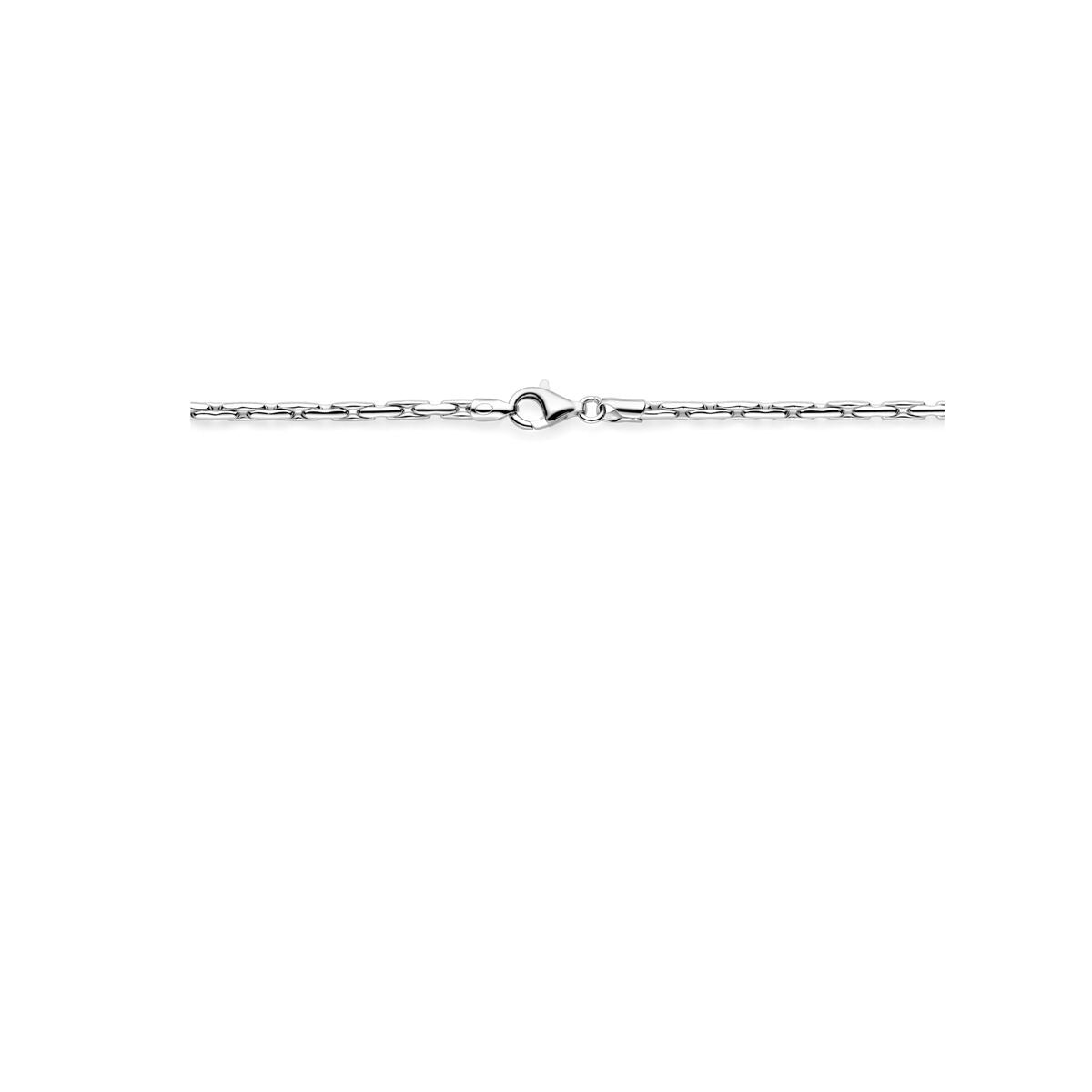 Silbernes Cardano-Armband mit glänzendem Finish – rhodiniert