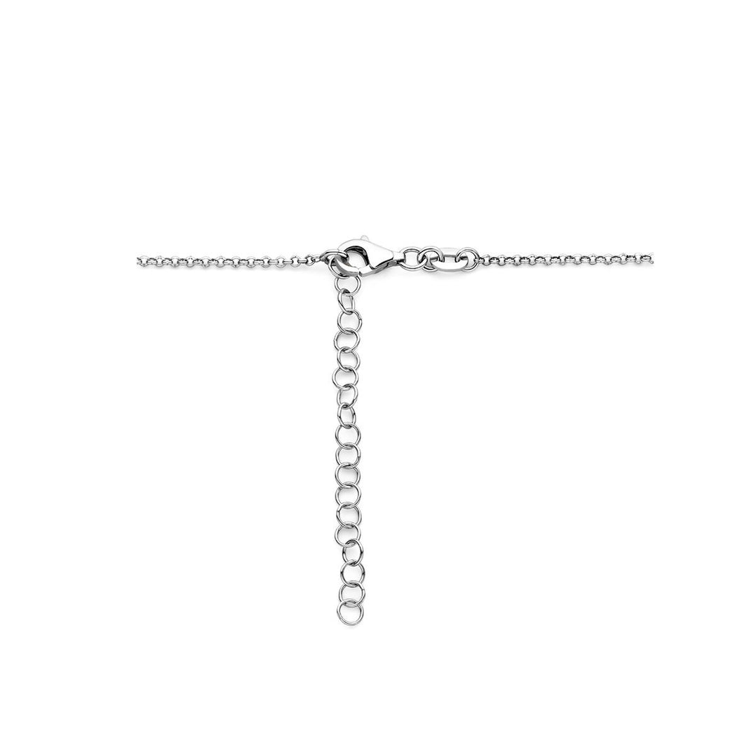Halskette Herz 1,5 mm 40 + 5 cm Silber rhodiniert