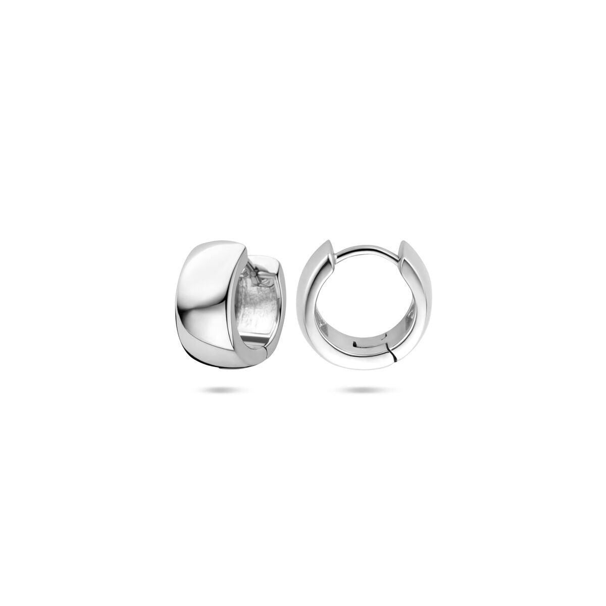 Klappohrringe aus Sterlingsilber – rhodiniert 925er Silber, 10,5 x 6 mm