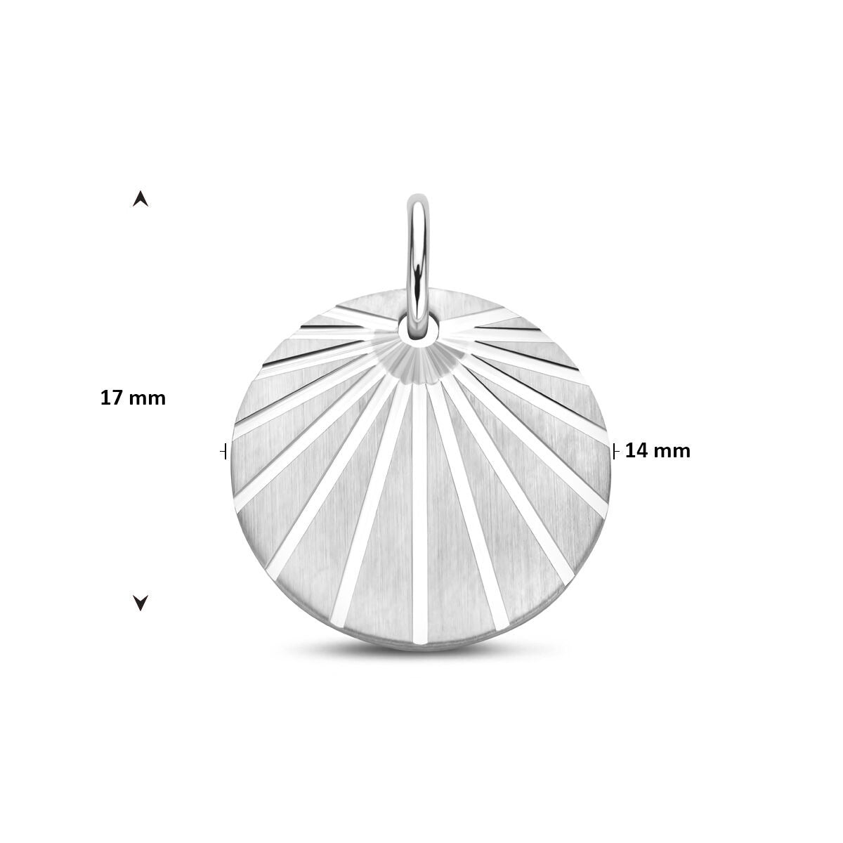 Silberanhänger 925 rhodiniert – 17 mm