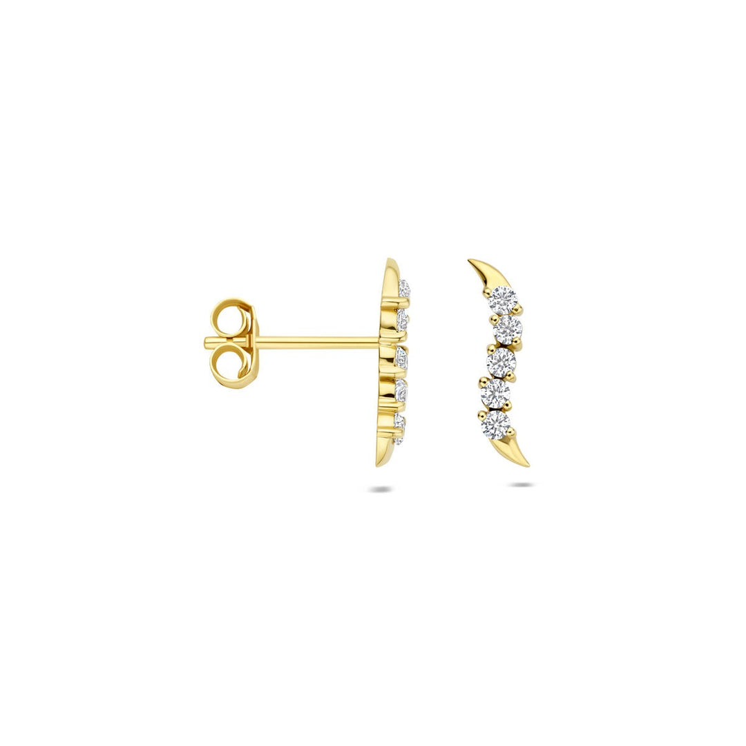 Ohrstecker Zirkonia 14K Gelbgold