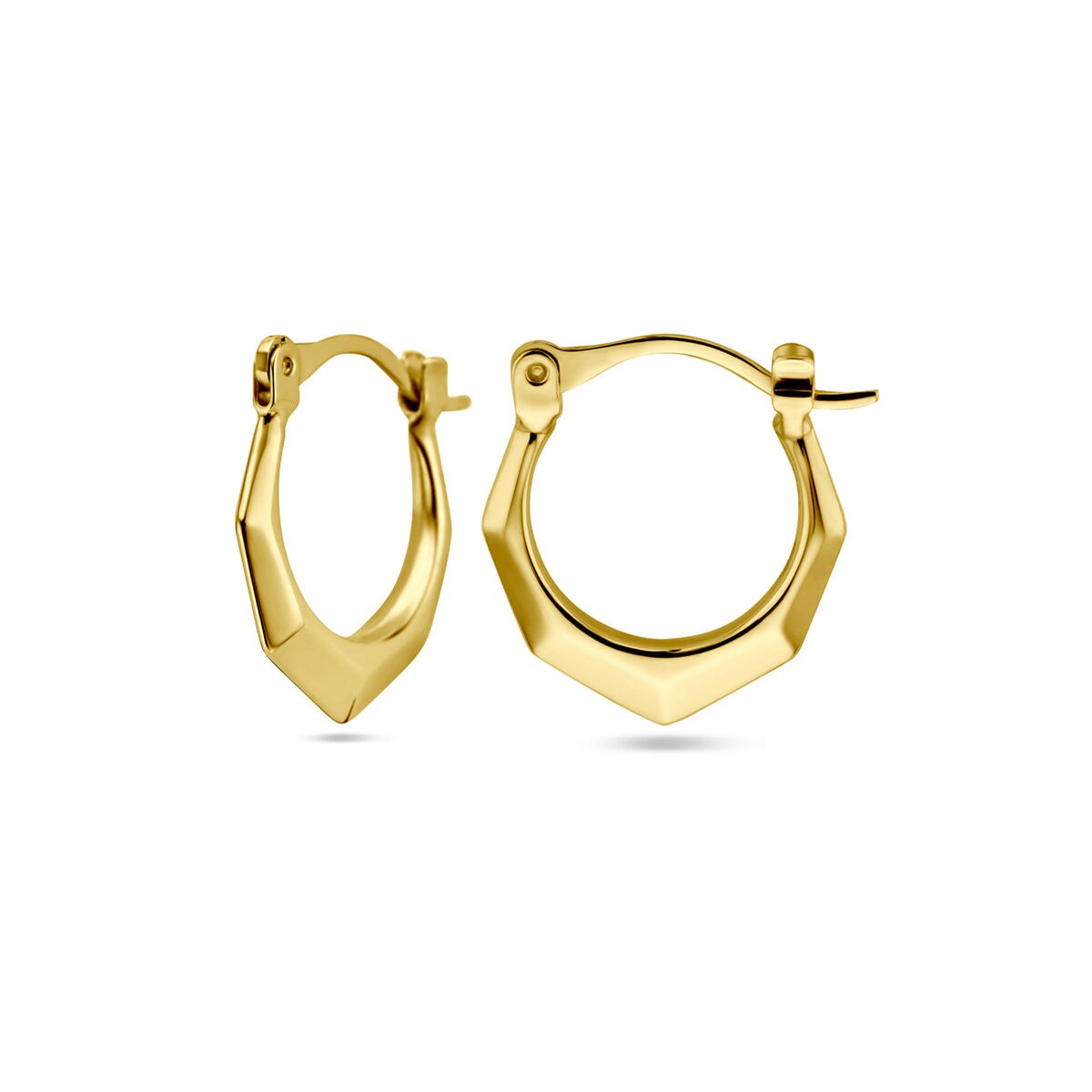 14 Karat Gelbgold-Lapislazuli-Ohrringe