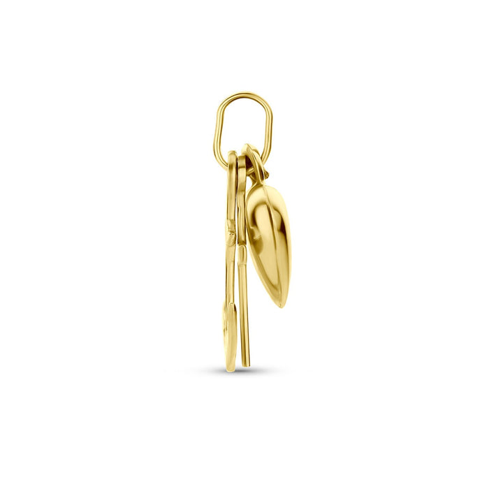 9k Geelgouden hanger Geloof Hoop en Liefde