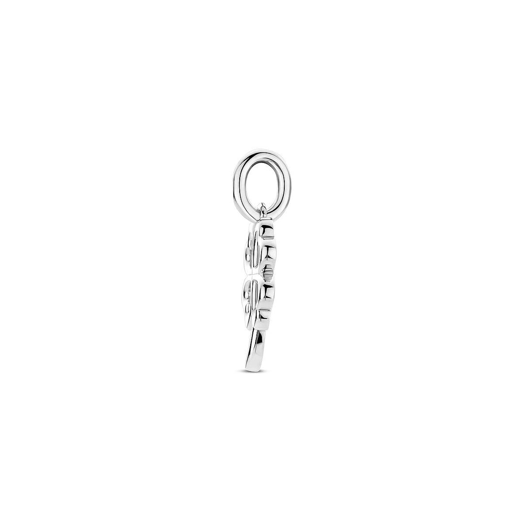 Zilveren hanger klavertje – gerhodineerd 925