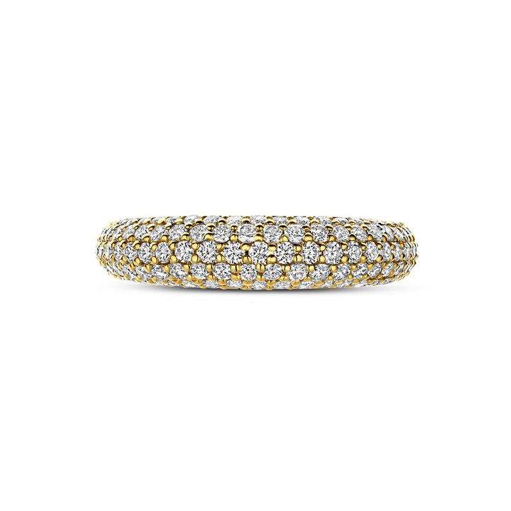14k geelgouden ring met diamant