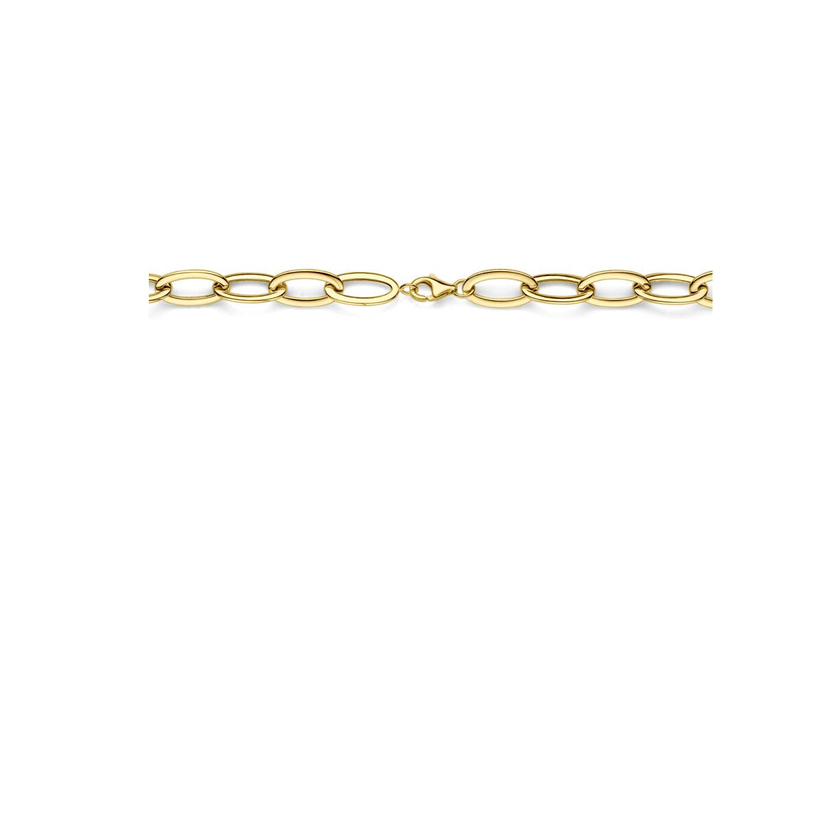 14 Karat Gelbgold Ankerkette mit Karabinerverschluss