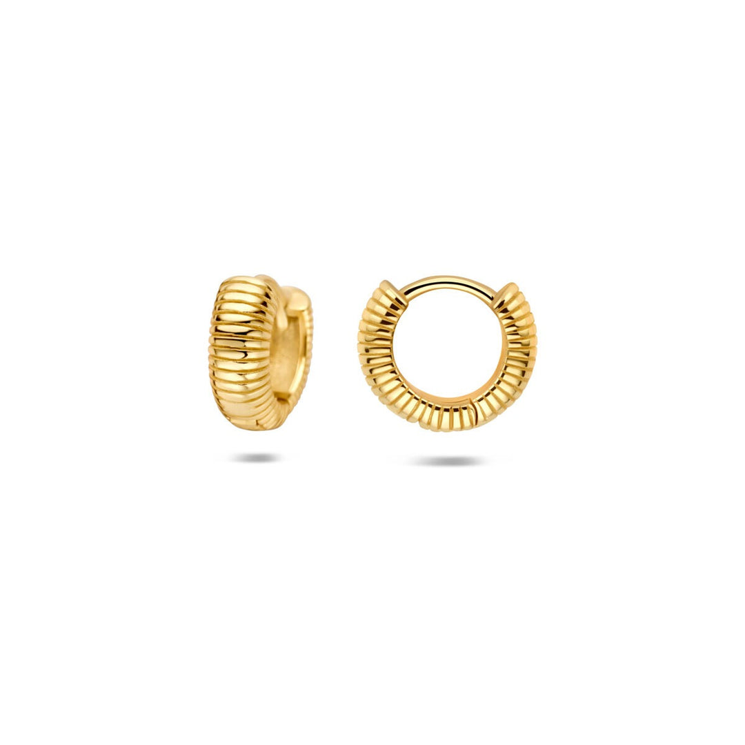 Verguld 925 zilveren klapoorringen