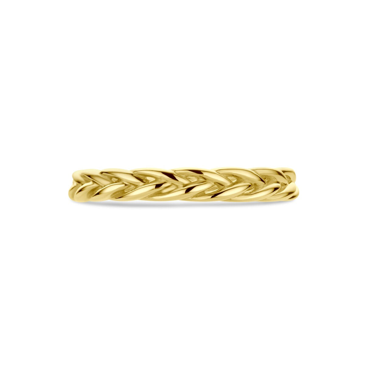 9K gelbgoldfarbener Damenring – elegant und zeitlos
