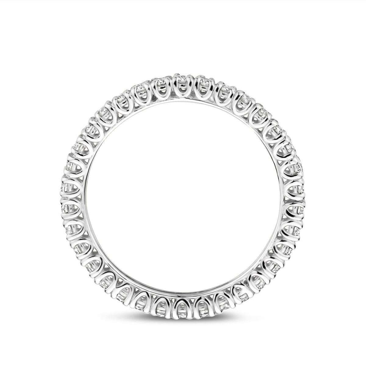 14 Karat Weißgold Allianzring mit Diamanten – 0.70 ct