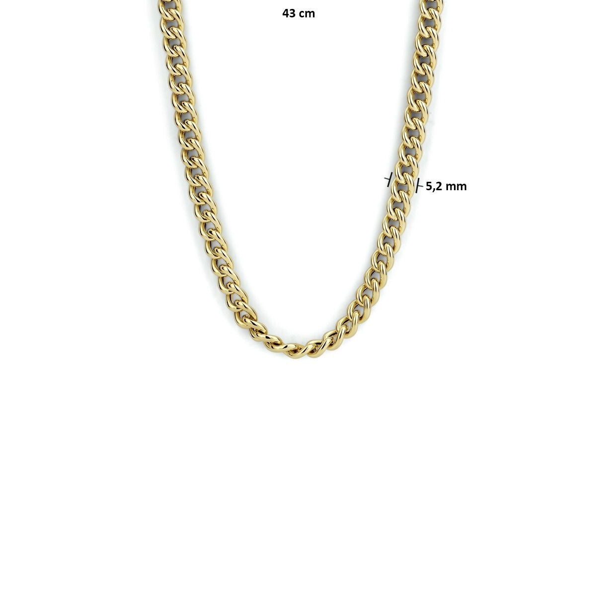 Gourmetkette Damen 14K Gelbgold 5,2mm