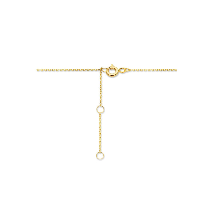 9k geelgouden collier met hartje