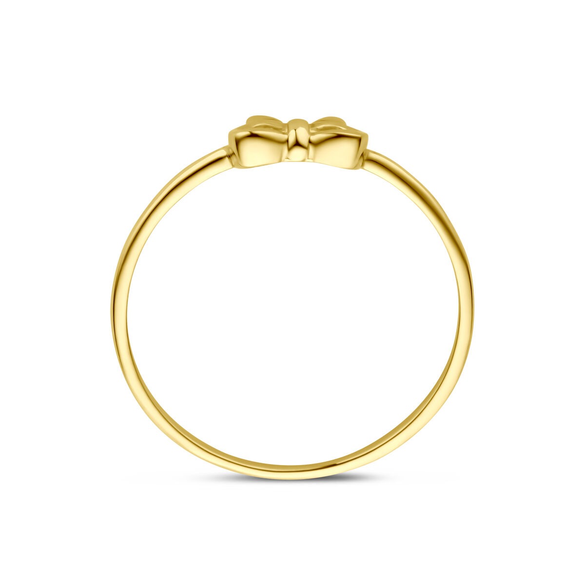 14 Karat Gelbgoldring mit Schleife