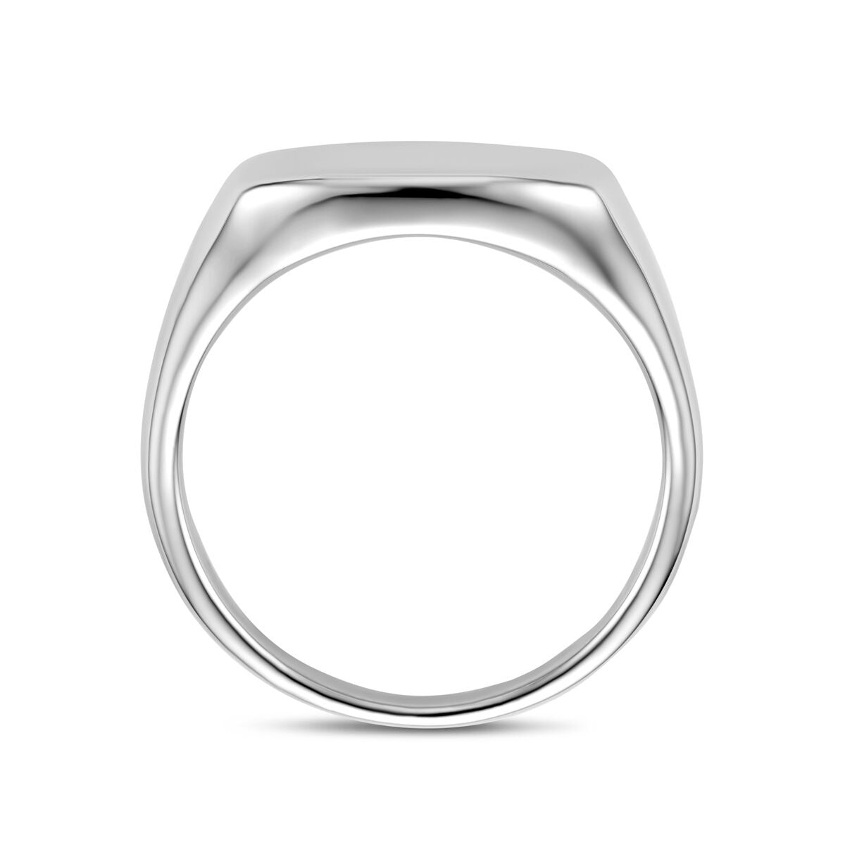 925 rhodiniertes Silber Gravur-Ring