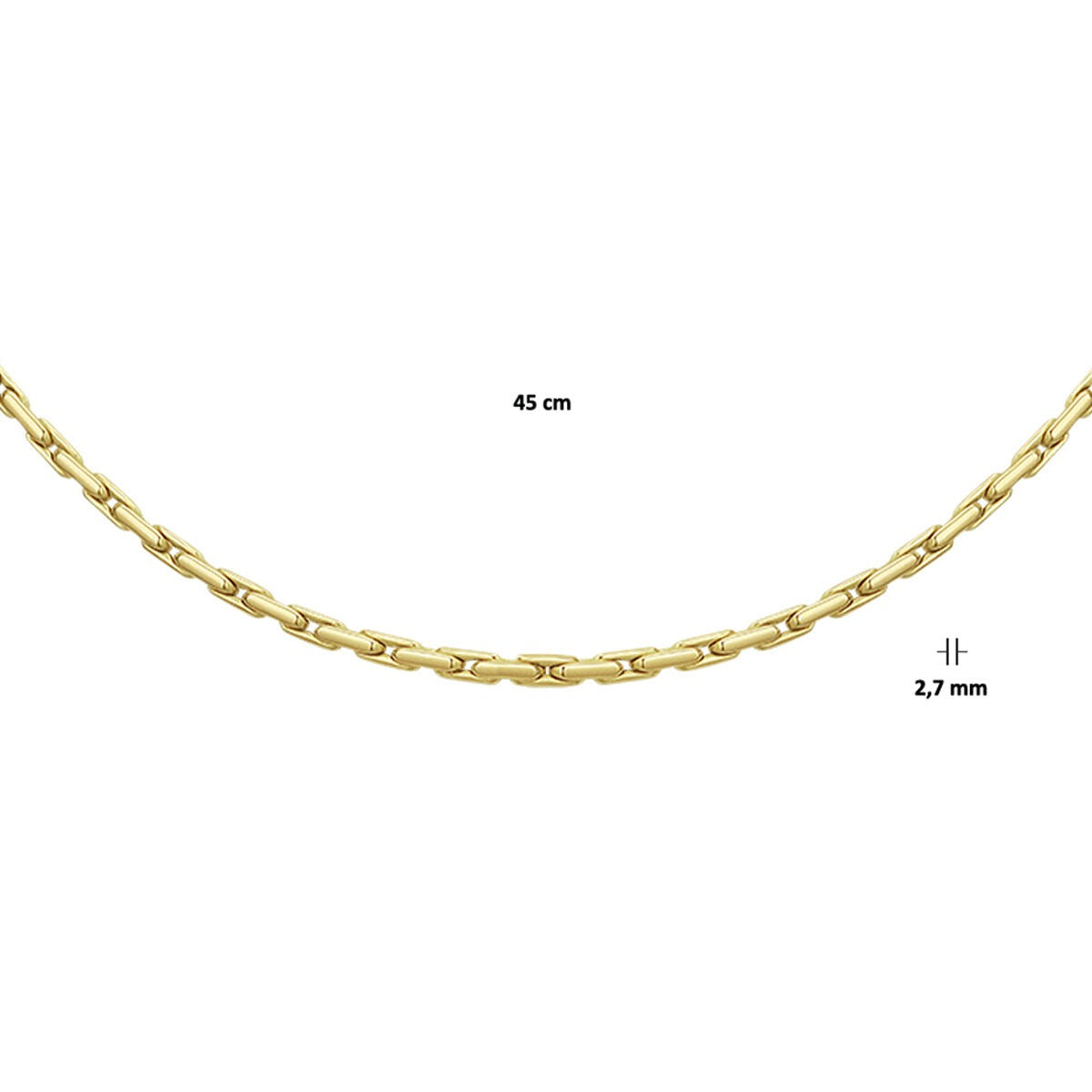 9k Gelbgold Cardano Collier