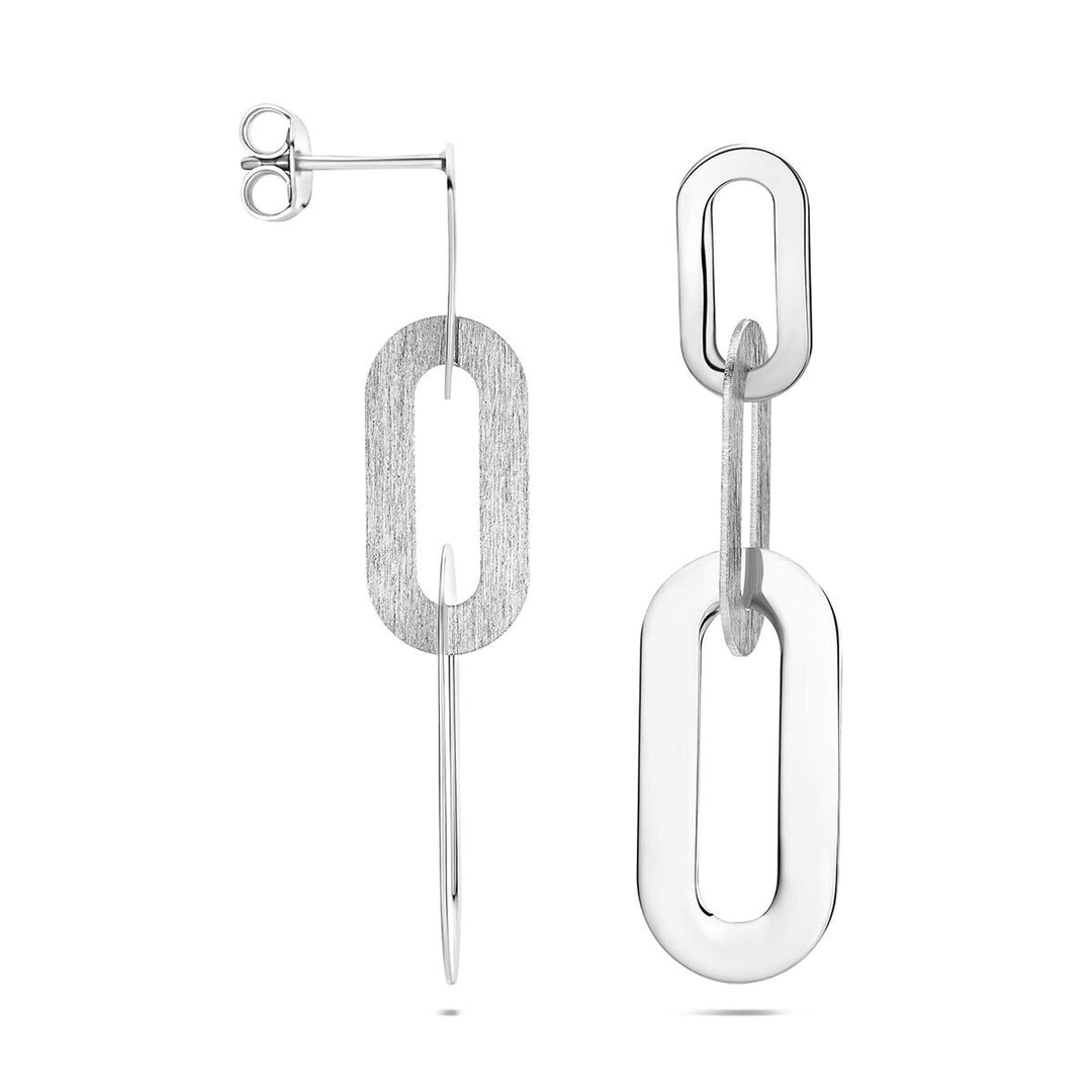 Gerhodineerde 925 zilveren oorhangers