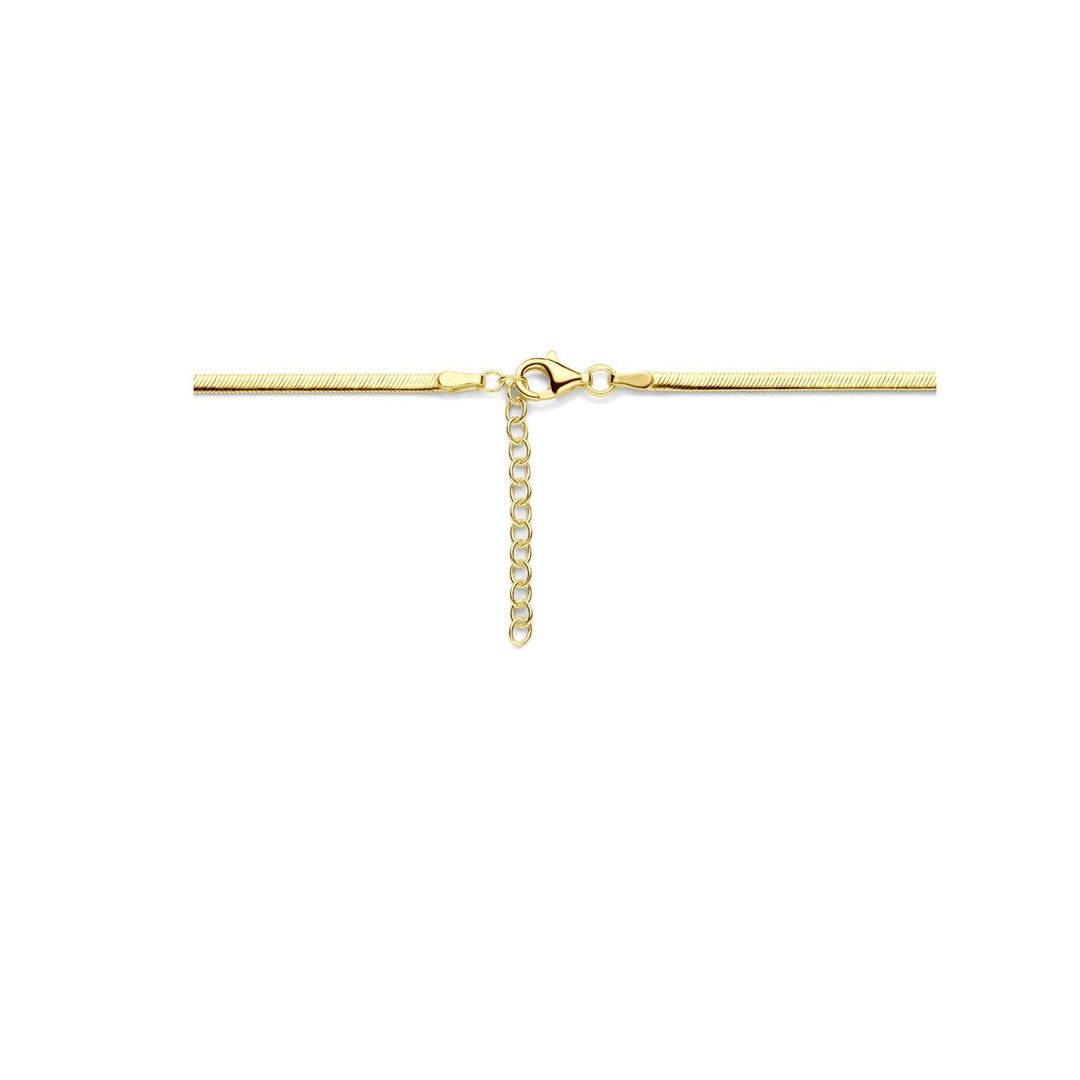Gourmette ketting verguld – 925 zilver met geelgouden plating, 2.2 mm