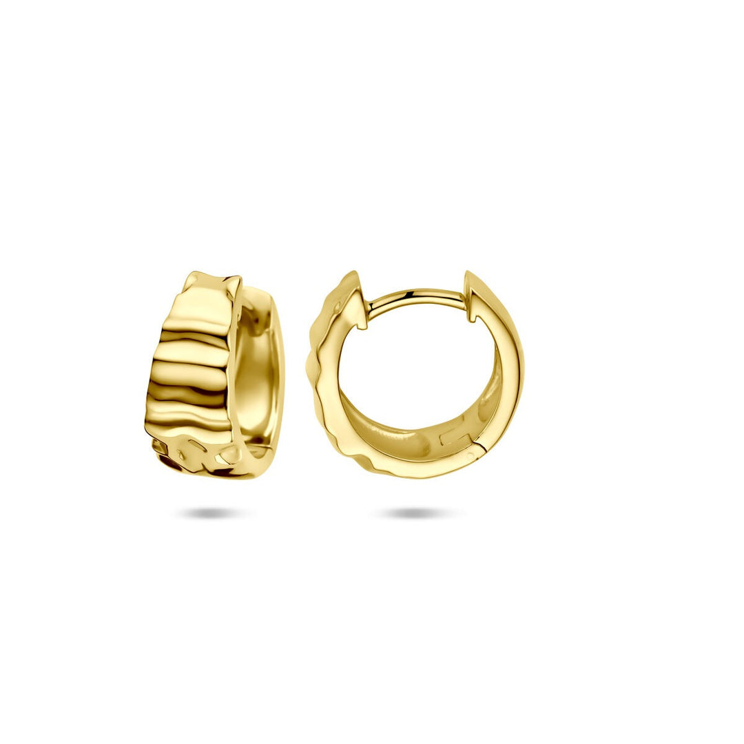 Verguld zilveren klapoorringen – 925 zilver