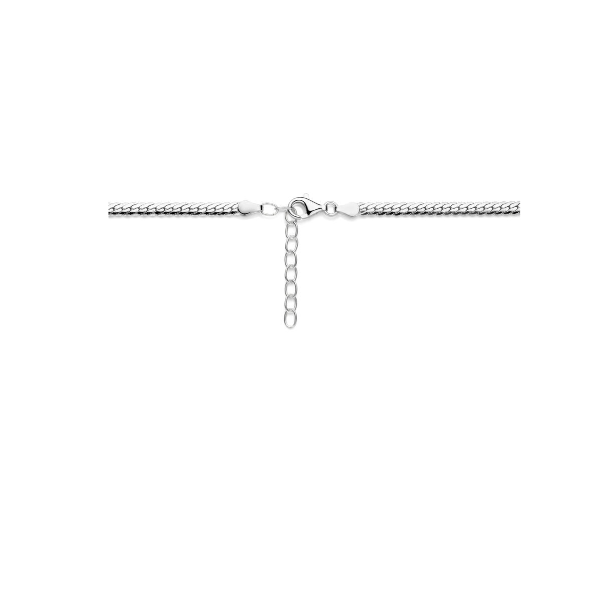 Gourmetkette Silber – rhodiniertes 925er Silber, 4 mm