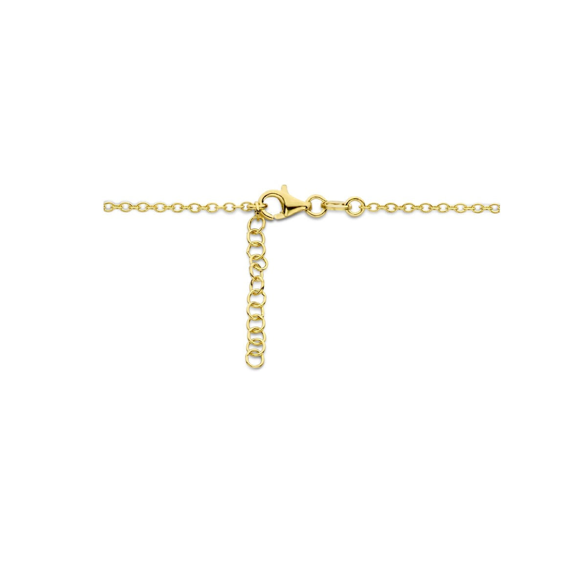 Goldfarbene Kette mit Herz- und Infinity-Symbol