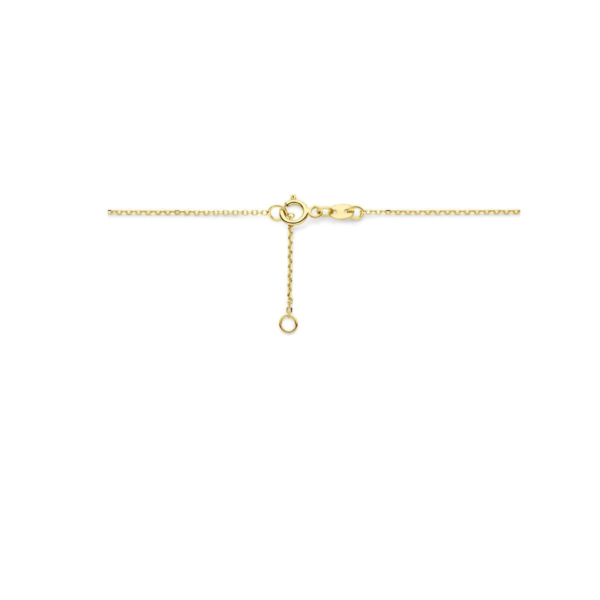 14 Karat Gelbgoldcollier mit tropfenförmigem Anhänger