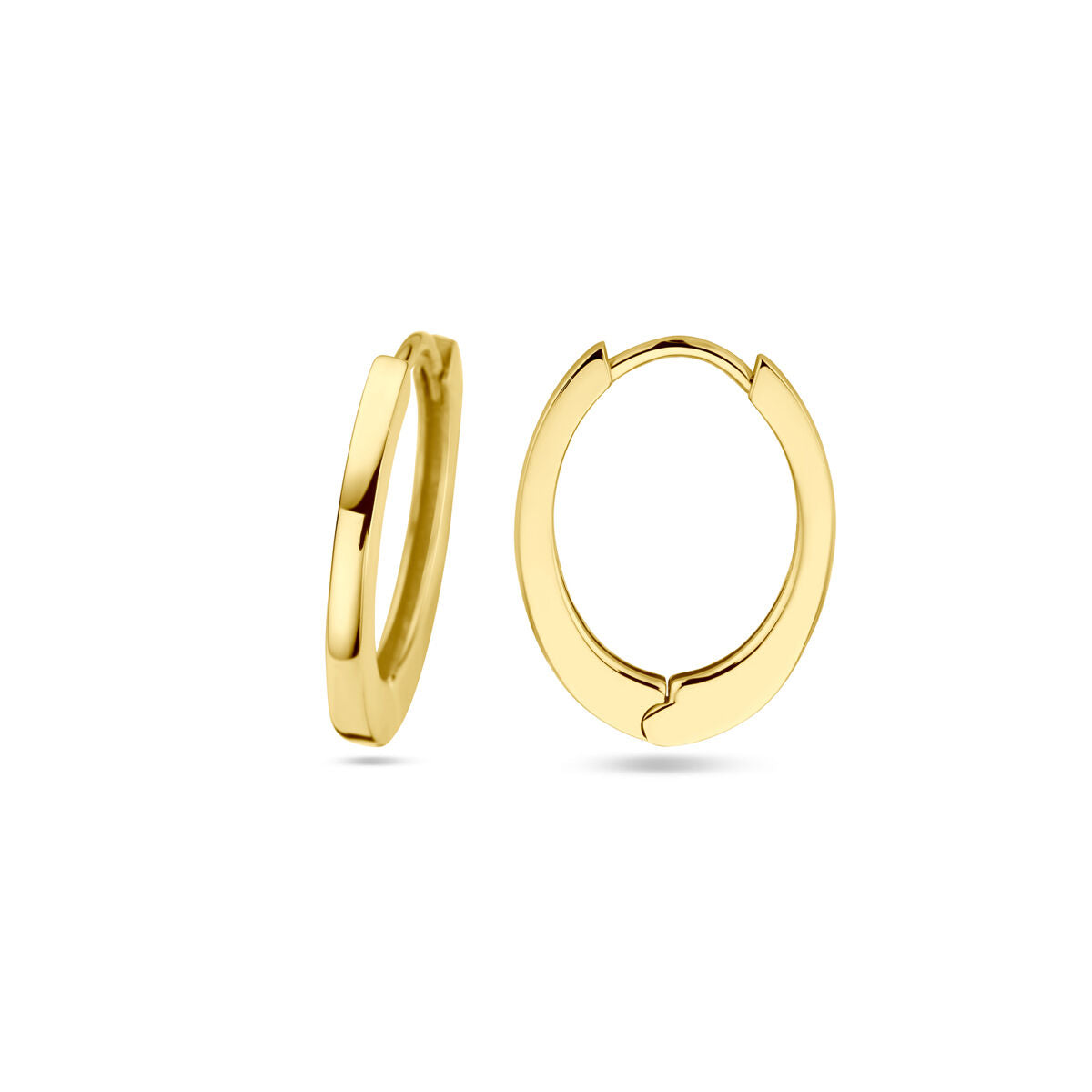 14 Karat Gelbgold Klappcreolen – 17 mm