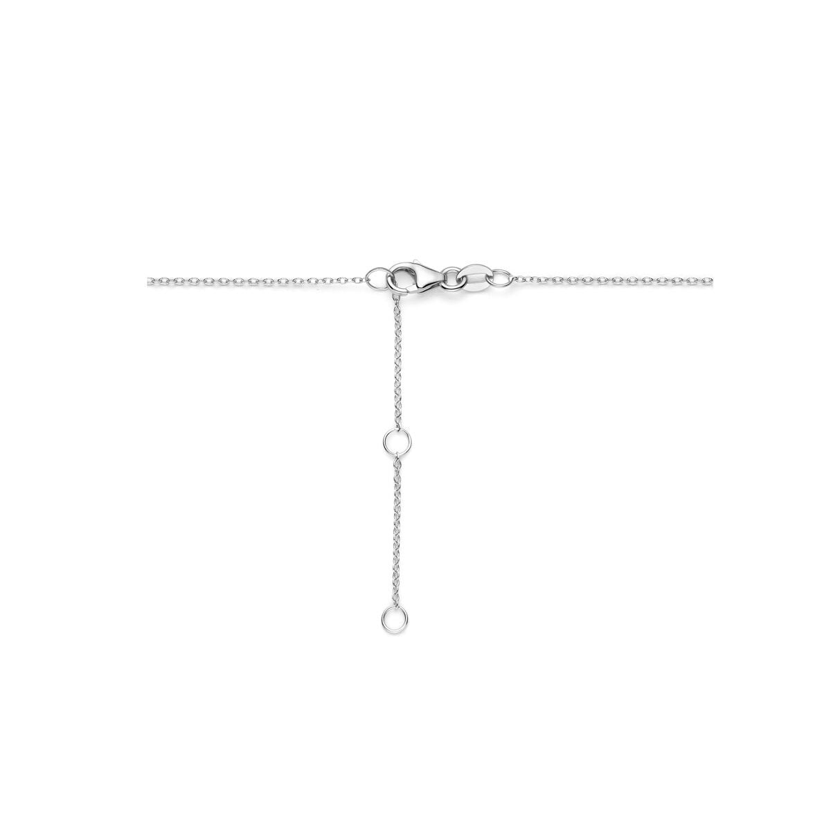 Weißgold-Damenkette – 14k Collier mit Diamant